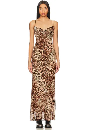 superdown Dexi Maxi Dress in Brown. - size S (also in XS, XXS)