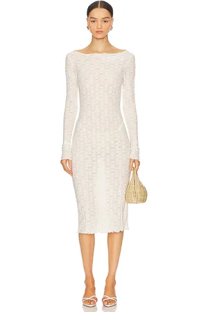 Tularosa Nikki Midi Dress in White. - size M (also in XL)