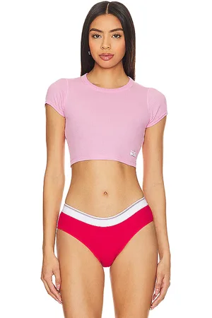 The latest collection of pink crop tops for women