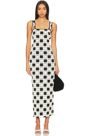 Tularosa Anna Maxi Dress in Black,White. - size M (also in S, XS, XXS)