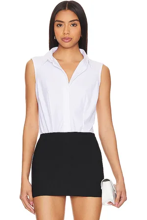 Commando Classic Sleeveless Button Down Bodysuit in . - size M (also in L, S, XL)