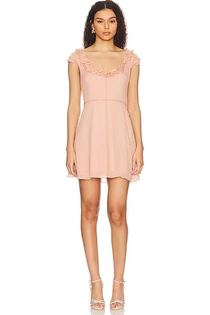 Tularosa Khalani Mini Dress in Mauve. - size L (also in XL, XS)