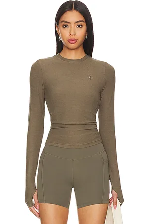 P.E Nation Free Play 2.0 Rib Tee in Army. - size L (also in M, XL, XS)