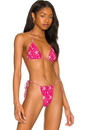 superdown Kimmie Bikini Top in Fuchsia. - size M (also in S)