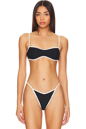 L*Space Selena Bandeau Top in Black. - size L (also in M, S, XL, XS)