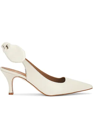 Flattered Franchesca Bow Slingback Heel in Cream. - size 35 (also in 37)