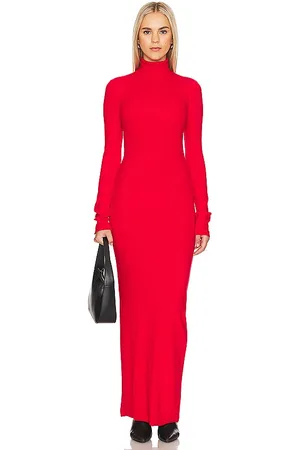 Cotton Citizen The Verona Turtleneck Maxi Dress in Red. - size L (also in M, S)