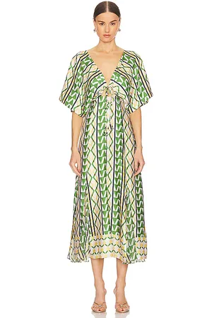 MISA Irena Dress in Green,Orange. - size XS (also in XXS)