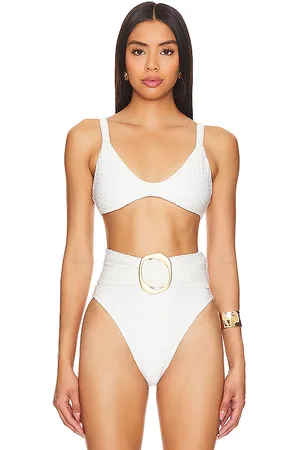 GIGI C Shay Bikini Top in White. - size XS (also in L, S)