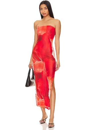 MORE TO COME Jamila Maxi Dress in Red. - size M (also in XL, XXS)