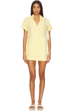 Show Me Your Mumu Bicoastal Blazer Romper in Yellow. - size M (also in S)