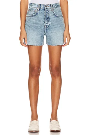 GRLFRND Jules Vintage Cut Off Short in Blue. - size 23 (also in 24, 25, 31, 32)