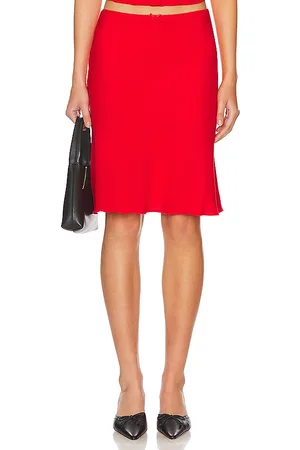 DANIELLE GUIZIO Paloma Skirt in Red. - size S (also in XS)