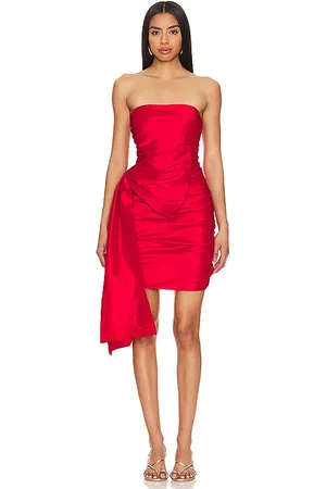 Bardot Baxley Bow Mini Dress in Red. - size 2 (also in 4, 6)