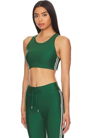 The Upside Oxford Nora Sports Bra in Green in Green. - size L (also in XS)