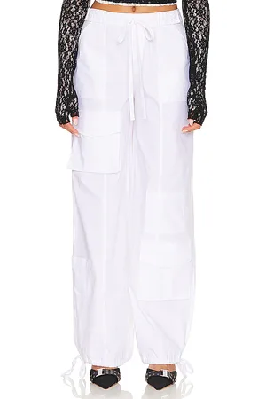 Lovers And Friends Maci Cargo Pant in White. - size M (also in S, XS, XXS)