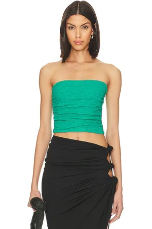 Free People Boulevard Tube Top In in Teal. - size L (also in M)