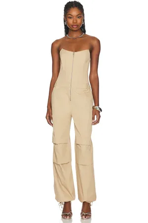 Retrofete Stana Jumpsuit in Tan. - size M (also in L)