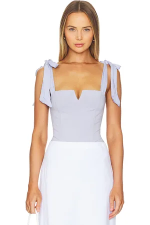 Free People X Intimately FP Lola Bodysuit in Baby Blue. - size XL (also in XS)