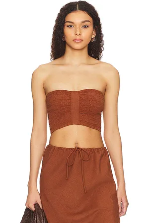 L*Space Summer Feels Tube Top in Brown. - size M (also in S, XL, XS)