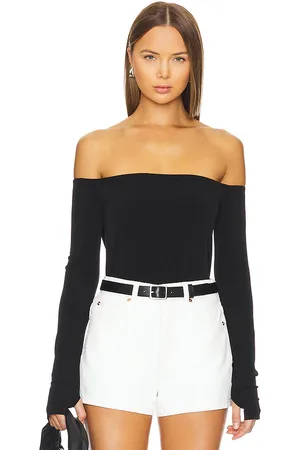 Norma Kamali Long Sleeve Off Shoulder Top in . - size L (also in M, S, XS, XXS)