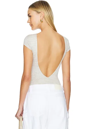 AFRM Gosia Bodysuit in Beige. - size 1X (also in XL)