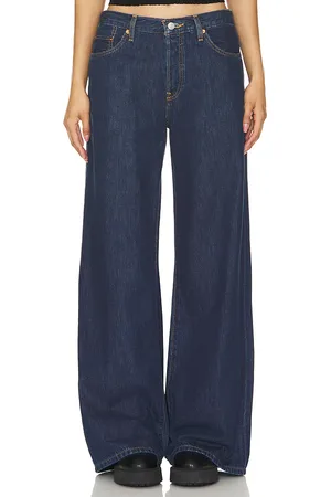 RE/DONE Mid Rise Palazzo in Denim-Dark. - size 30 (also in 32)