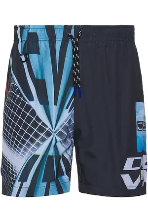 Deva States K-2 Printed Nylon Shorts in Navy. - size S (also in XL/1X)