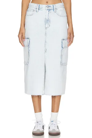 Pistola Mckayla Skirt in Denim-Light. - size 24 (also in 25, 26)