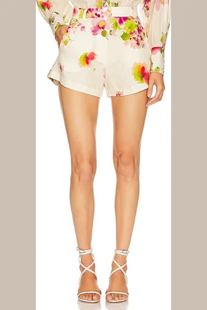 Karina Grimaldi Reagan Print Shorts in White. - size S (also in XS)