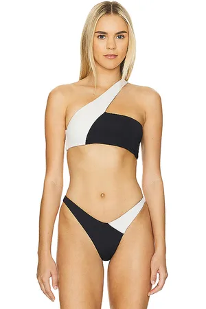 L*Space Love Bikini Top in Black,White. - size L (also in M, S)