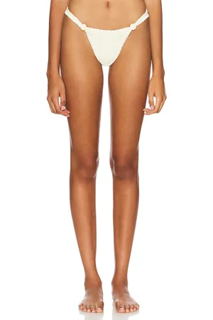 DEVON WINDSOR Carla Bikini Bottom in Cream. - size M (also in XS)