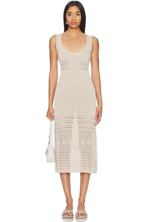 Callahan Reese Knit Midi in Ivory. - size S (also in L, XS)