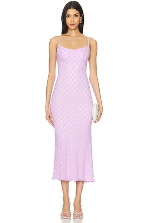 Bardot Adoni Mesh Midi Dress in Lavender. - size 10 (also in 4)