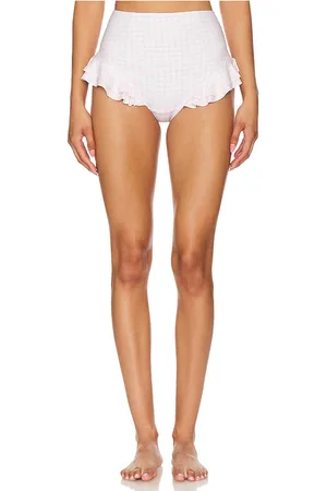 Selkie The Ruffle Bikini Bottom in Rose. - size 3X (also in 5X)