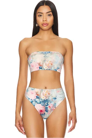 Selkie The Bandeau Bikini Top in Multi. - size 4X (also in 5X, 6X, XL)