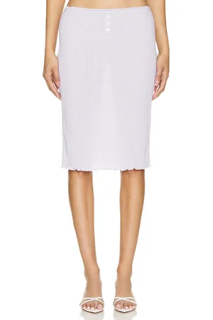 Tularosa Lana Midi Skirt in Lavender. - size L (also in M, XL)