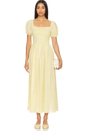 Solid The Corrina Dress in Yellow. - size L (also in XS)