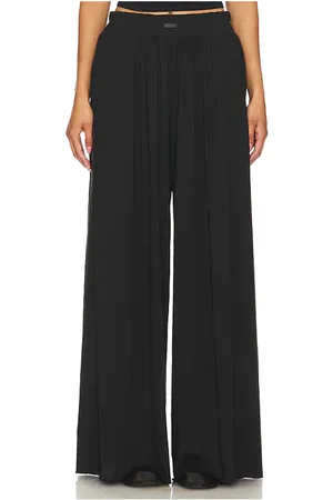 Lunya Organic Pima Wide Leg in Black. - size L (also in M, S, XL, XS)