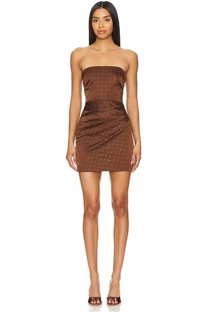 Nookie Mischief Mini Dress in Brown. - size M (also in XL)