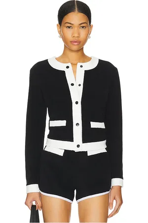 Le Superbe X REVOLVE French Terry Cardigan in Black. - size L (also in S, XS)