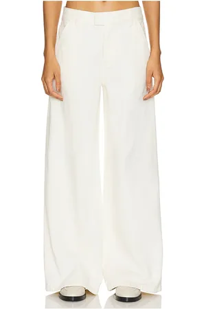 GRLFRND Estella Low Rise Trouser Jean in Beige. - size 24 (also in 25, 29, 30, 31, 32)