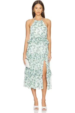 LIKELY Dyana Midi Dress in Green. - size 12 (also in 6)