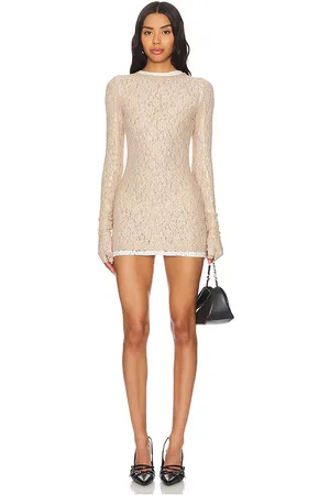 EB DENIM Lombardi Dress in Beige. - size L (also in M)