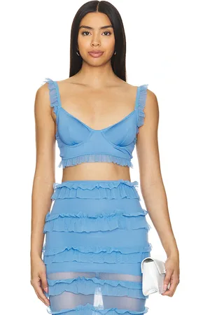 OW Gracie Bustier Top in Blue. - size L (also in M, XL, XS)