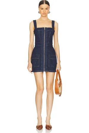 Amanda Uprichard Gage Dress in Denim-Dark. - size L (also in S)