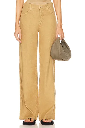 SPRWMN 5 Pocket Wide Leg in Tan. - size 26 (also in 27, 30)