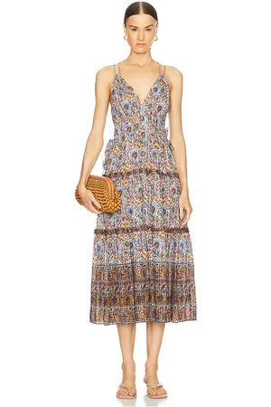 ULLA JOHNSON Rosa Dress in Multi. - size 10 (also in 6, 8)