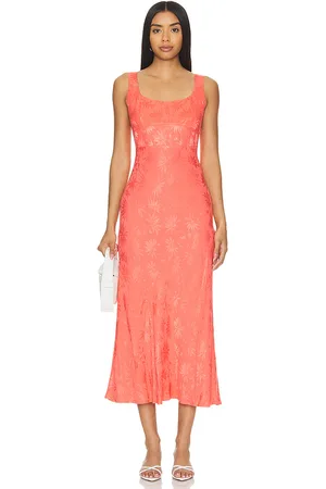 RIXO London Benedict Dress in Coral. - size M (also in XL/1X)