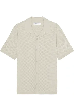 Samsøe Samsøe Sagabin Short Sleeve Shirt in Grey. - size M (also in S)